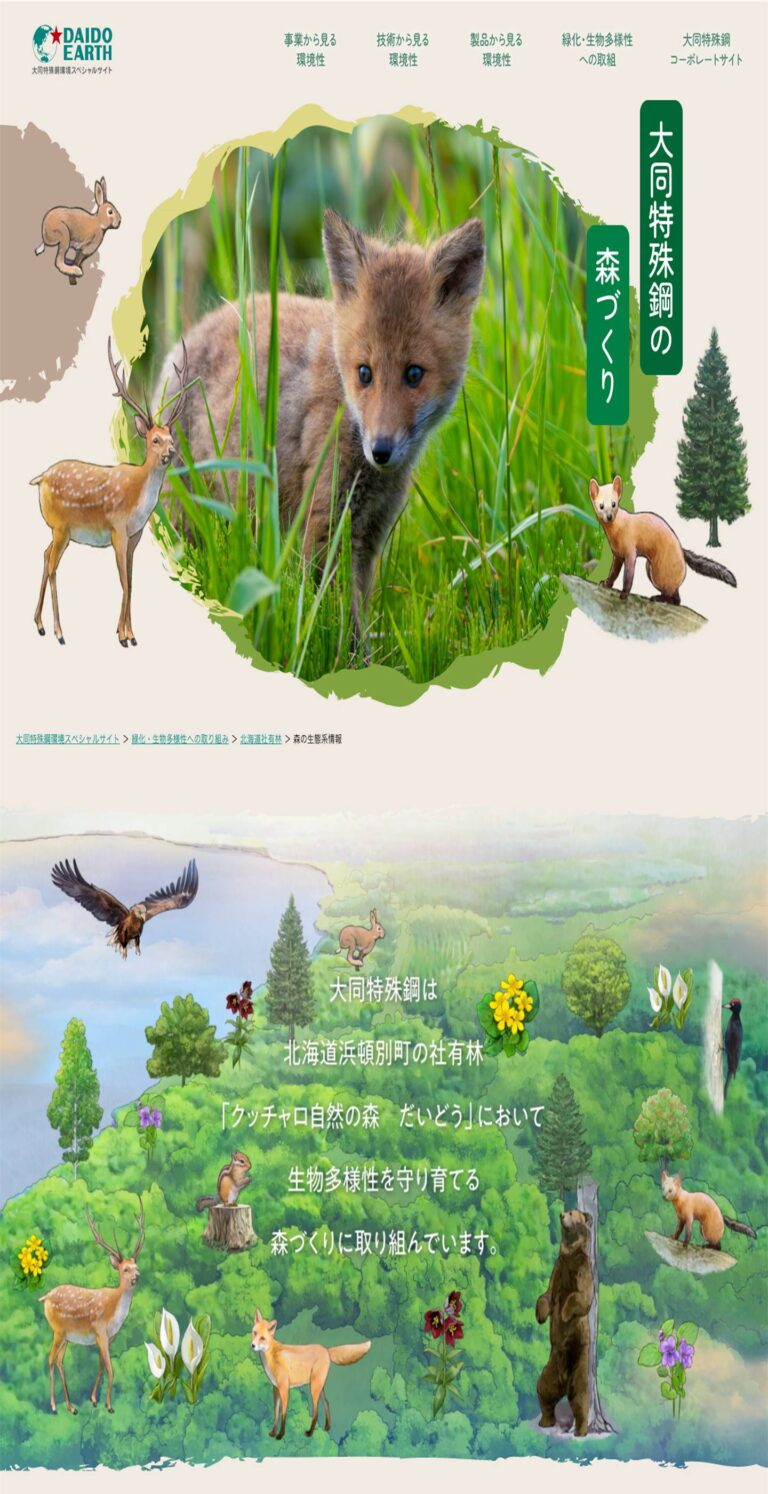 大手特殊鋼メーカーのスペシャルサイトを制作しました。