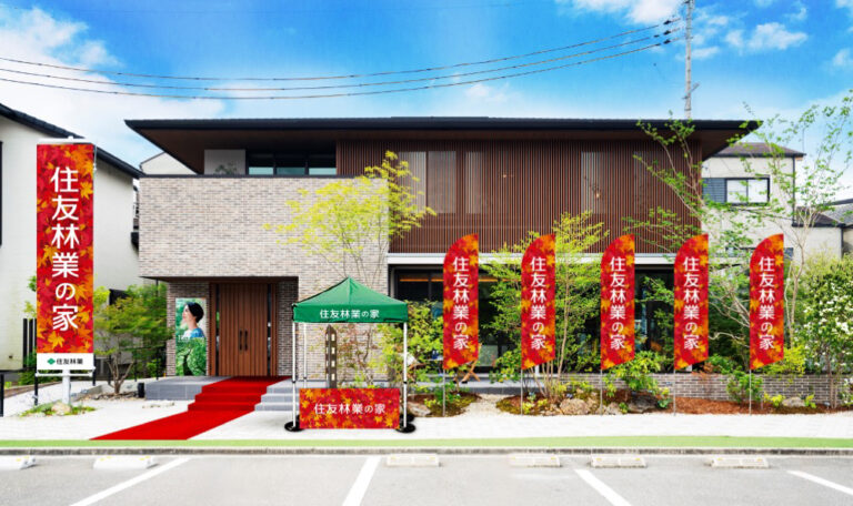 「全国展示場にてサイン展開」